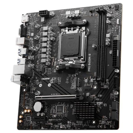 The MSI Pro B650M-B SOKKETAM5 AMD B650 2XDDR5 MATX AC`97 8ch (7.1) 2.5GG RAID+ 106498-1