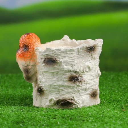 Фигурное кашпо "Береза с совамии "-2