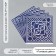 Scrapbooking paper silver "eclectic" density 180 grams set 5 pcs 30.5x32 cm