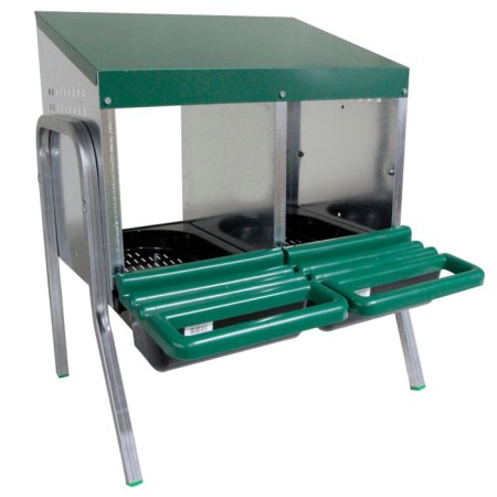 Nest for chickens of layers Platinum, 2 sections, on legs, with an ovum