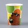 A single -single paper glass "Capybara", 250 ml