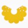 Soft collar for animals felt felt, yellow cent, size S