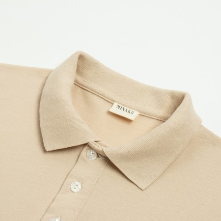 T-shirt (Polo) Male Minaku Regular Fit: beige color, river 52-8