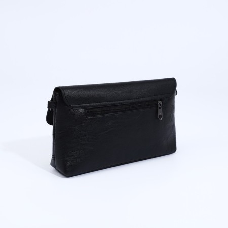 Bag-clate on magnet, long belt, black color-2