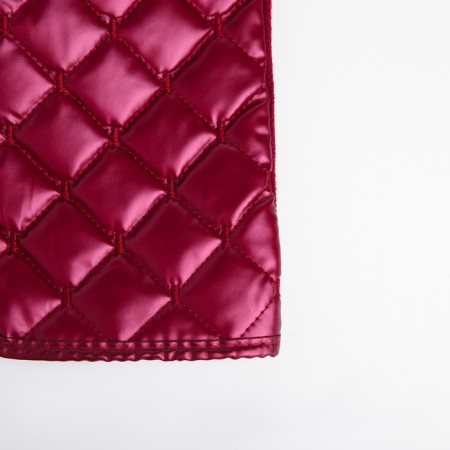 Gloves are female, dimensionless, without insulation, burgundy color-3