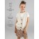 Vest for girls, height 146 cm, milk color