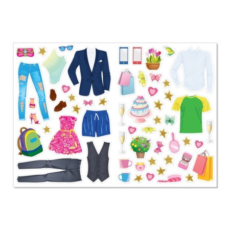 Stickers Set "Dress the Fashionable Doll", 4 pcs. 12 p.-4