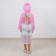 Children's raincoat "Walking in the rain", Pink, L, mix