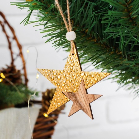 New Year's suspension "Star Way", Color Gold-1