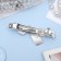 Liberty hair clip "Liberty" intersections, 7 cm, silver