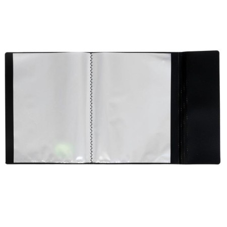 Folder 20 liners A5, 500 μm, Devente Monochrome, texture, elastic band, black/neon green-1