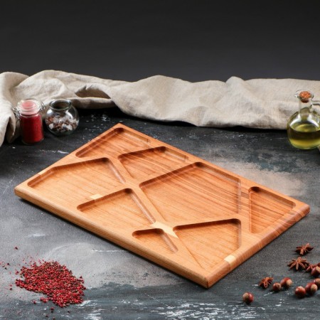 Serving dish "Menzhitsa", 50x30 cm, array of ash