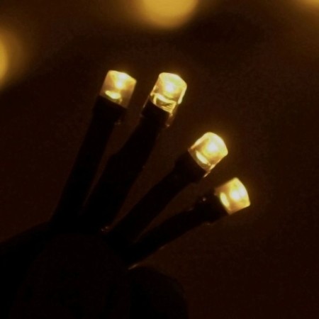 Garland “thread” 10 m, IP44, UMS, dark thread, 100 LED, yellow glow, 220 V-2