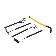 Tornadica tool “Mini 4”, 4 items: looser, rake, cultivator, furrow