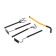 Tornadica tool “Mini 4”, 4 items: looser, rake, cultivator, furrow