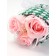 Bouquet of three pink soap roses