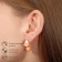Corgi polymer clay earrings, orange color