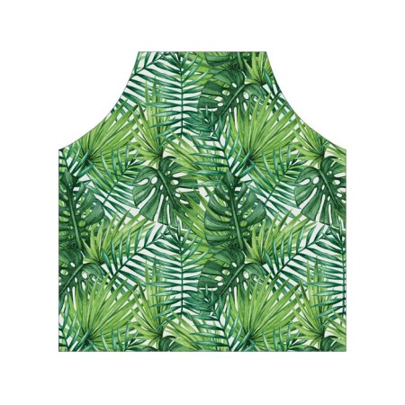 Apron kitchen with a photoprint "Tropical leaves", adjustable, size OS-2