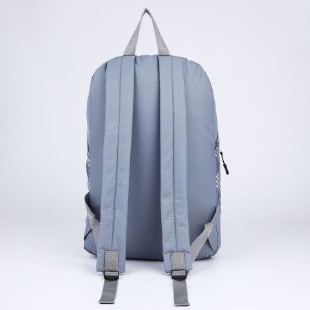 School textile “cell”, 46x30x10 cm, vertical pocket, gray -gray-3