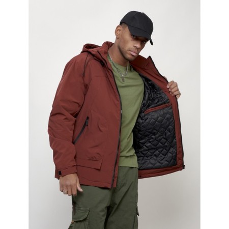 Male spring jacket, size 58, burgundy color-14