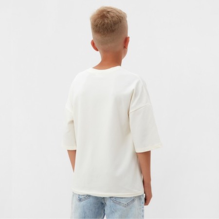 T -shirt Children's Minaku Milk color, height 98 cm-8