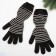 Female gloves, black color, size 18