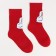Male socks, red color/goose, size 29