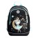 School backpack, 38 x 28 x 18 cm, Grizzly, ergonomic back, + keychain, black