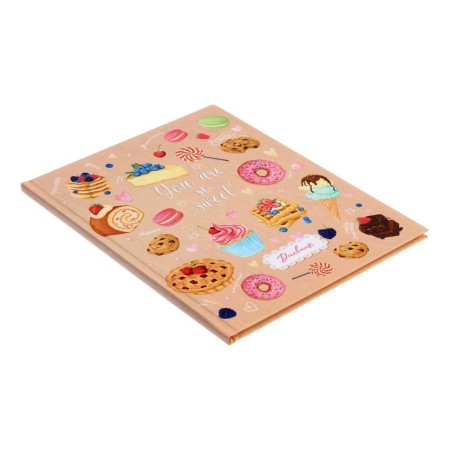 Universal diary for grades 1-11, "sweets. Pattern", solid cover 7BC, matte lamination, 40 sheets-2