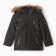 Winter jacket for boys, graphite color, height 116 cm