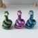 Polystone souvenir "Snake with radiance" MIX 6x6x10 cm