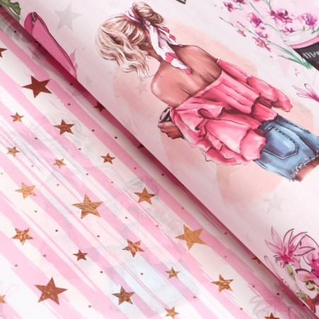 Paper packaging, glossy bilateral "coat", 70 x 100 cm-2