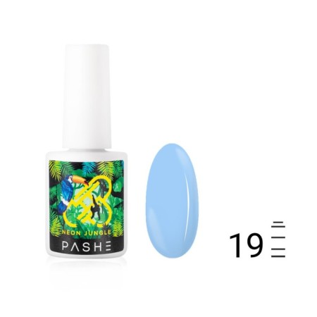 Pashe neon jungle gel polish, No. 19 Heavenly, 9 ml