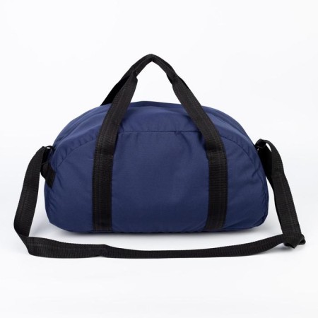 Sports bag with lightning, without lining, external pocket, blue color-2