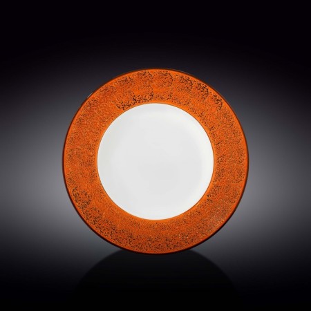 Deep plate Wilmax England Splach, D = 25.5 cm, 350 ml, Orange color