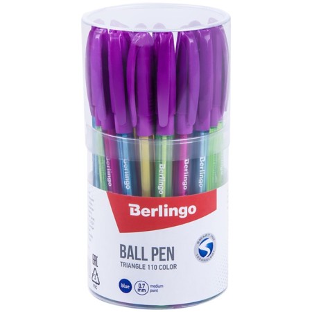 Ballpoint handle Triangle 110 Color, node 0.7 mm, blue ink, flu, mix-1