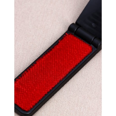 Folding clothing brush, 0.6 × 3.5 × 9.5 cm, black color-1