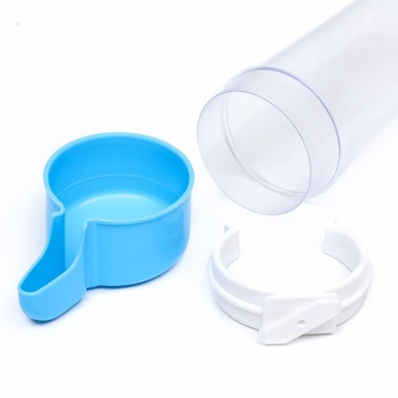 Bird drinker 6 x 13.5 cm, 240 ml, blue/white-7