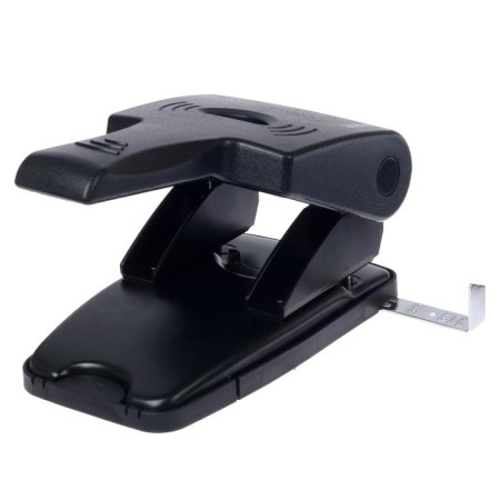 The hole is powerful for 65 sheets, Devente Stripe, with a ruler, reinforced case, black-1