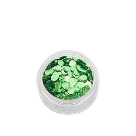 Sequins for the decor Pole "Cat Eye", No. 3 Green
