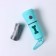 A container with a flashlight, cleaning packages for dogs (roll 15 pcs), blue
