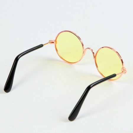 Glasses for toys, yellow color-2