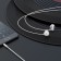Hoco M75 headphones, wired, inserts, microphone, jack 3.5 mm, 1.2 m, silver