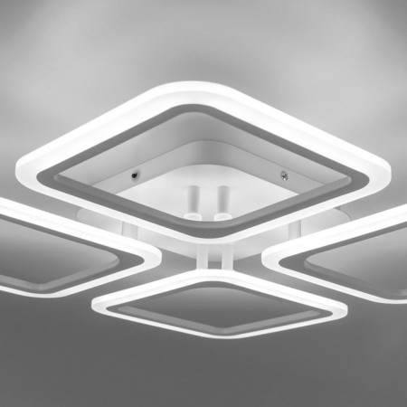 Ceiling chandelier Citilux "Marcel" CL232140R, 4x17.5W, LED, white color-11