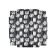Box with a vase and PVC windows folding “black and white aesthetics”, 23 x 30 x 23 cm
