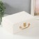 Casket to the leatherette for jewelry "Case. Chess" White 17.5x24x9 cm