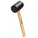 Kiyanka rubber bison 20511-55_z02, black rubber, wooden handle, 340 g