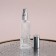 Perfume bottle "Transparent pattern", with a spray, 15 ml, silver color