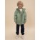 Windbreaker for boys, height 134 cm, green color