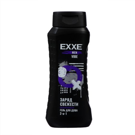 Shower gel Exxe Men Vibe "Fresh charge", 2 in 1, moisturizing, 400 ml